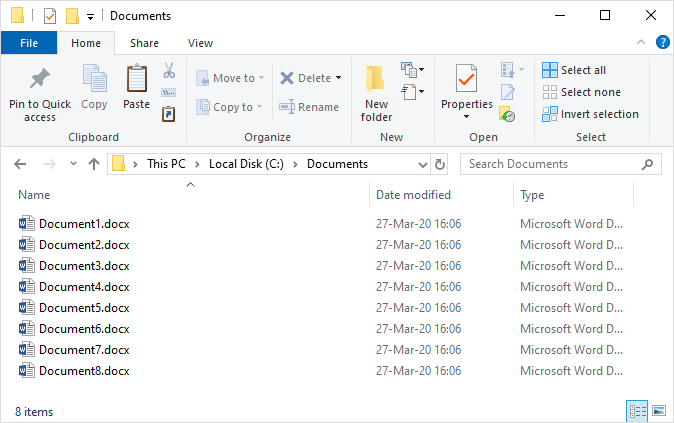 Folder structure