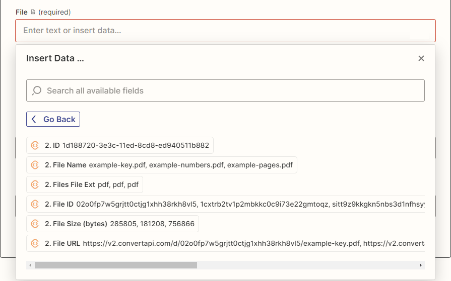 File conjunction