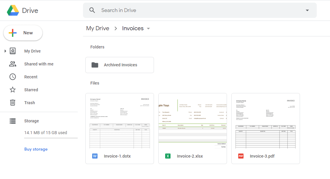 Google Drive setup