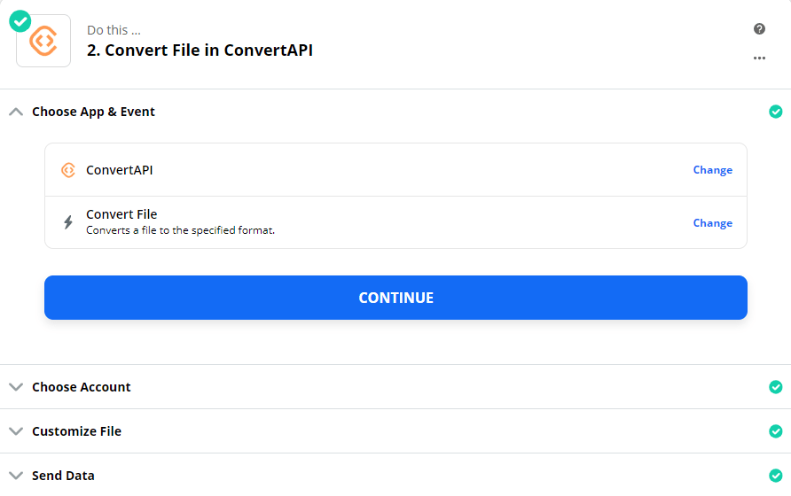 Zapier ConvertAPI